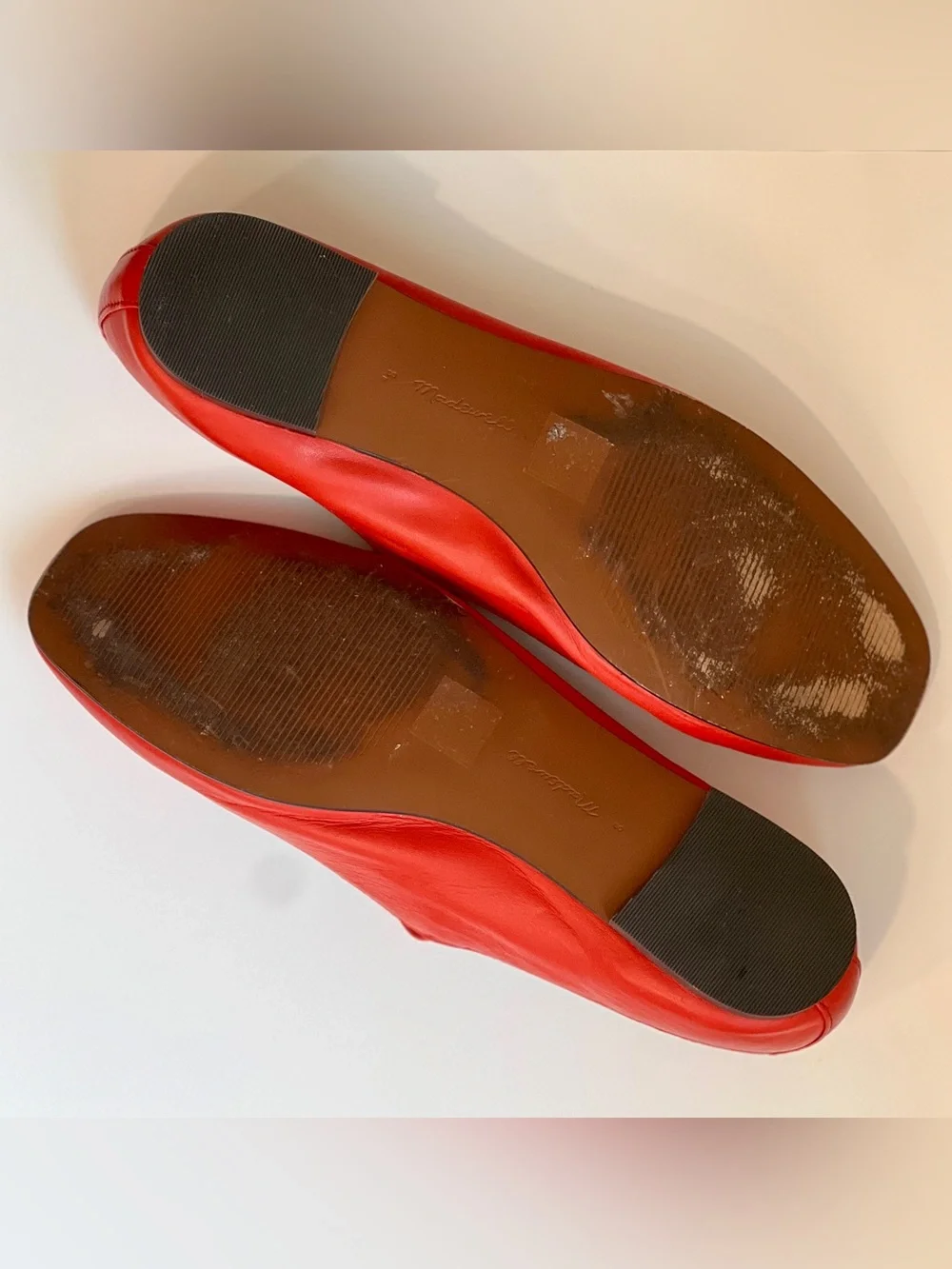 Madewell Greta ballet flats in Scarlet/Kilt Red, size 8 - Picture 8 of 10